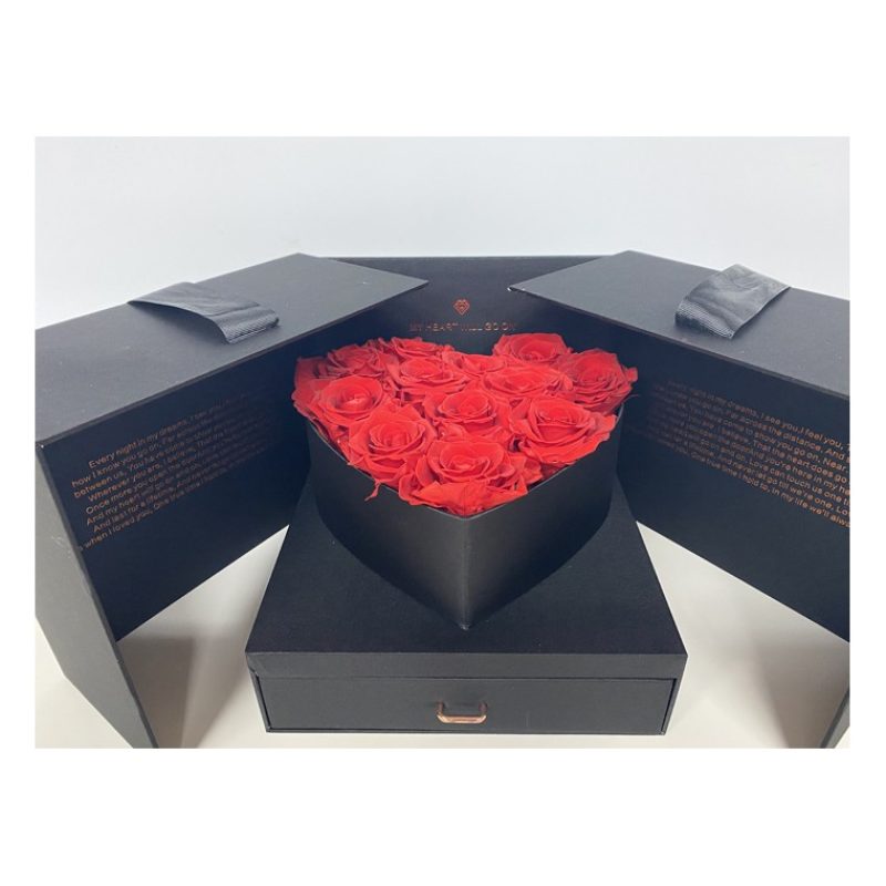 FGF Novità Box che si apre con rose scatola di fiori idea San Valen...