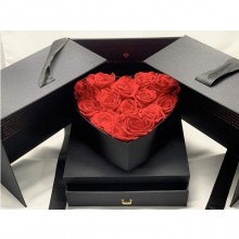 Novità Box che si apre con rose scatola di fiori idea San Valentino cassetto