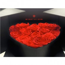 Novità Box che si apre con rose scatola di fiori idea San Valentino cassetto