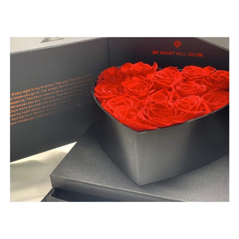 FGF Novità Box che si apre con rose scatola di fiori idea San Valen...