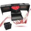 Novità Box che si apre con rose scatola di fiori idea San Valentino cassetto