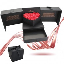 Novità Box che si apre con rose scatola di fiori idea San Valentino cassetto