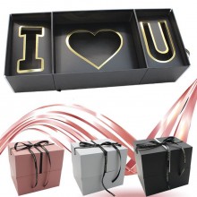 Regalo Romantico Scatola Box per san valentino I love U composizioni floreali
