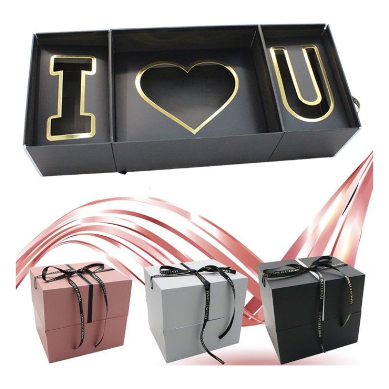 FGF Regalo Romantico Scatola Box per san valentino I love U composi...