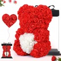 Orso Orsetto di Rose Orsacchiotto 25cm anniversario San valentino idea regalo