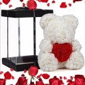 Orsacchiotto Orso Peluche Di Rose Con Cuore Idea Regalo San Valentino bear
