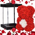 Orso Orsetto di Rose Orsacchiotto 35cm anniversario San valentino idea regalo