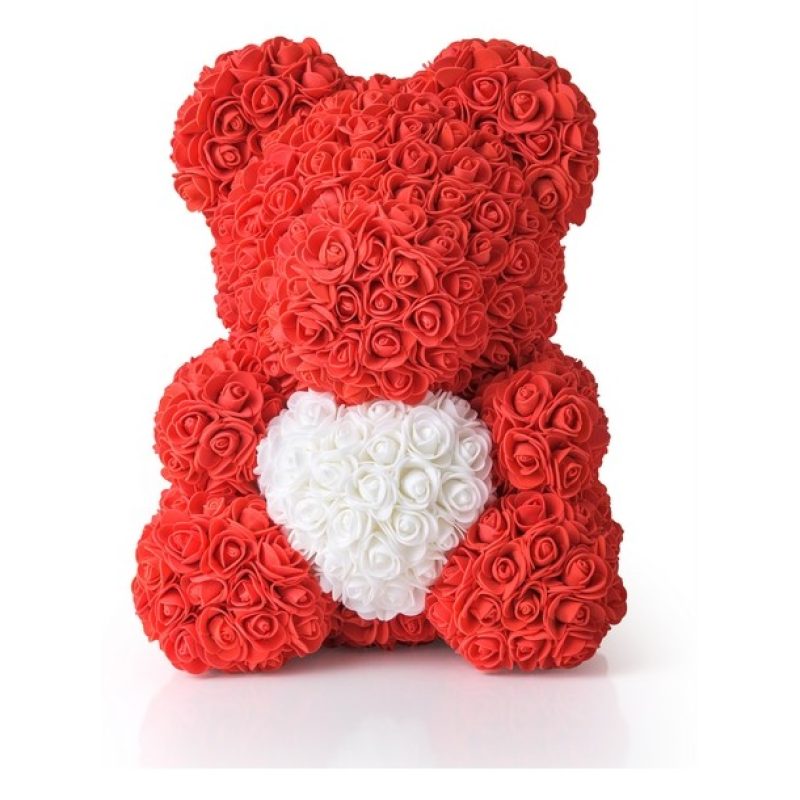 FGF Orso Orsetto di Rose Orsacchiotto 35cm anniversario San valenti...