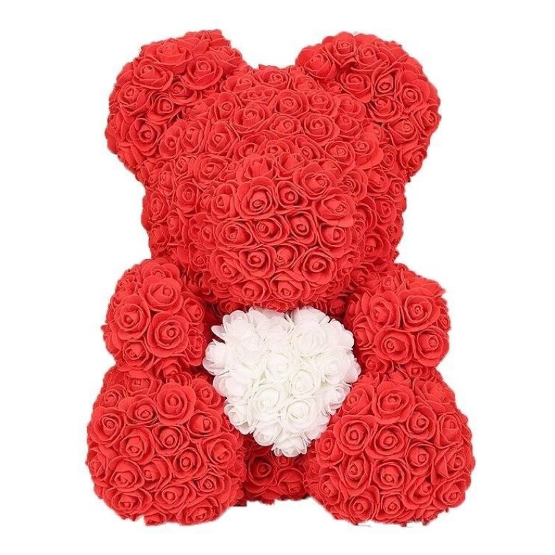 FGF Orso Orsetto di Rose Orsacchiotto 35cm anniversario San valenti...