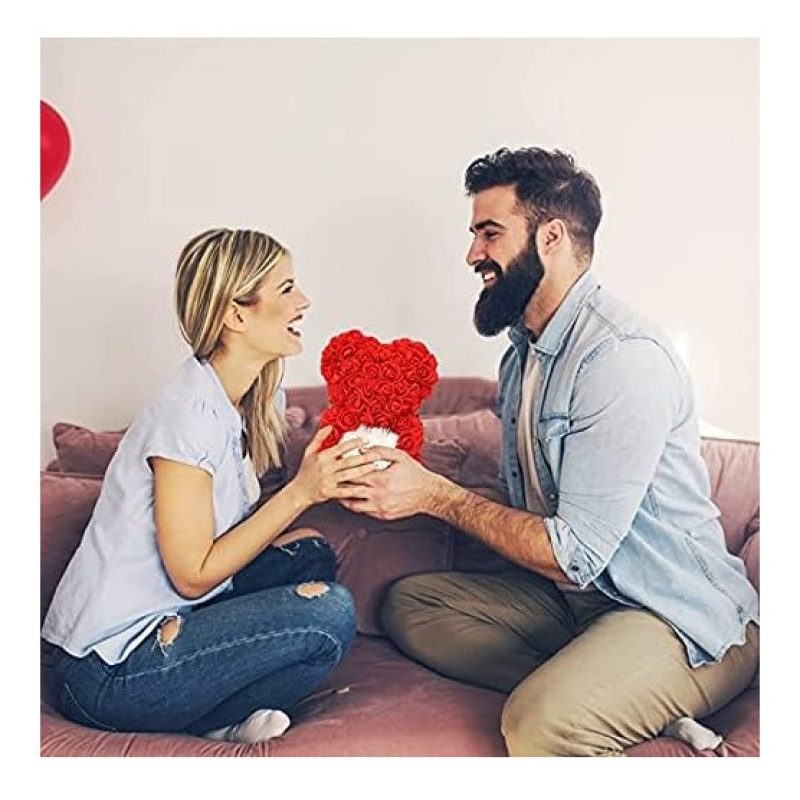 FGF Orso Orsetto di Rose Orsacchiotto 35cm anniversario San valenti...