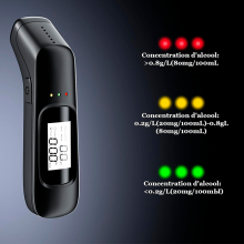 Etilometro Senza Contatto Professionale, Portatile e Ricaricabile con Display LCD