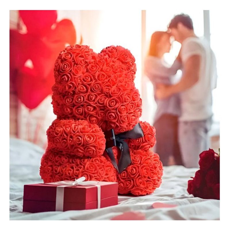 FGF Orsacchiotto Orso Peluche Di Rose Con Cuore Idea Regalo San Val...