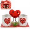 Due Esse San valentino amore love Set 2 Tazzine da caffè espresso i...