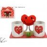 Due Esse San valentino amore love Set 2 Tazzine da caffè espresso i...