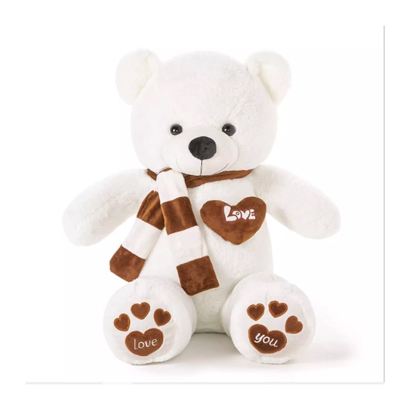Orsacchiotto gigante grande Peluche Orso 80-120 CM pupazzo bambini bianco