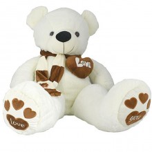 Orsacchiotto gigante grande Peluche Orso 80-120 CM pupazzo bambini bianco