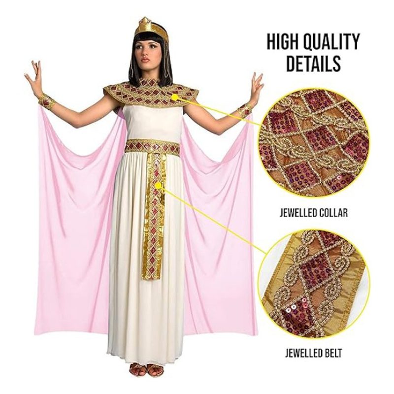 Guirca Costume Cleopatra carnevale egiziana vestito Guirca adulta r...