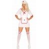 Guirca Costume infermiera sexy Carnevale Halloween abito vestito pe...