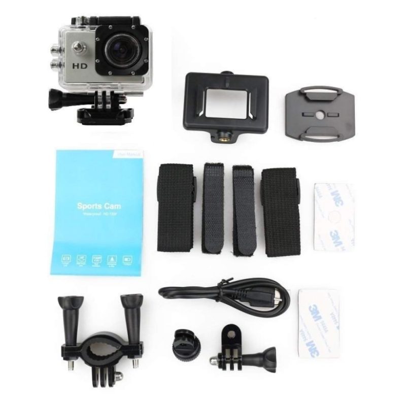 Action Cam Pro Foto camera Video 5MP HD 720P waterproof 30m sport accessori Go