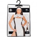 Costume suora sexy Carnevale Halloween abito vestito per adulti Donna S,M,L