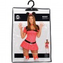 Costume topolina sexy Carnevale Halloween Minnie vestito abito Donna M/L