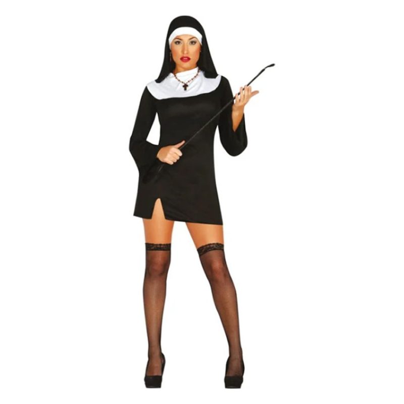 Guirca Costume suora sexy vestito Carnevale Halloween abito per adu...
