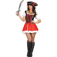 Costume piratessa piarata Corsara Halloween Carnevale cosplay bucaniera S/M/L