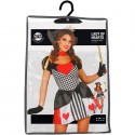 Costume vestito Regina Di Cuori donna sexy Travestimento carnevale halloween M