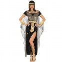Costume Cleopatra carnevale egiziana vestito adulta regina egitto nero S/M/L