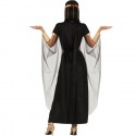 Costume Cleopatra carnevale egiziana vestito adulta regina egitto nero S/M/L
