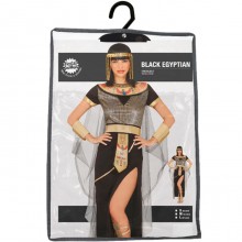 Costume Cleopatra carnevale egiziana vestito adulta regina egitto nero S/M/L