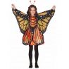 Guirca Costume da farfalla bambina carnevale vestito con ali aranci...