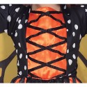 Costume da farfalla bambina carnevale vestito con ali arancione travestimento