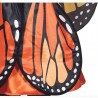 Guirca Costume da farfalla bambina carnevale vestito con ali aranci...
