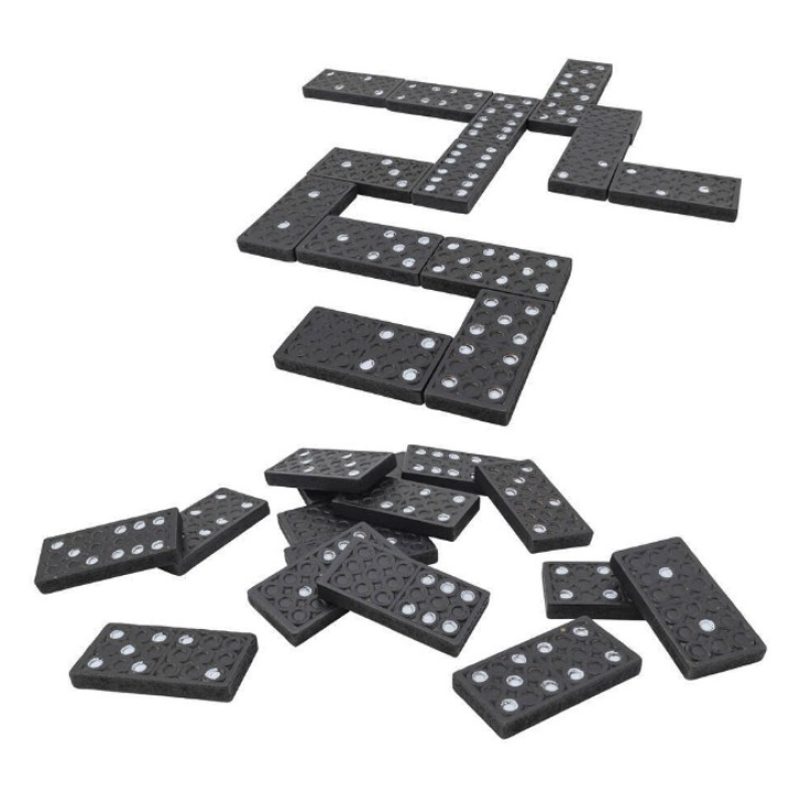 Globo Set di Domino in Legno 28 Pezzi tessere per Adulti Bambini gi...