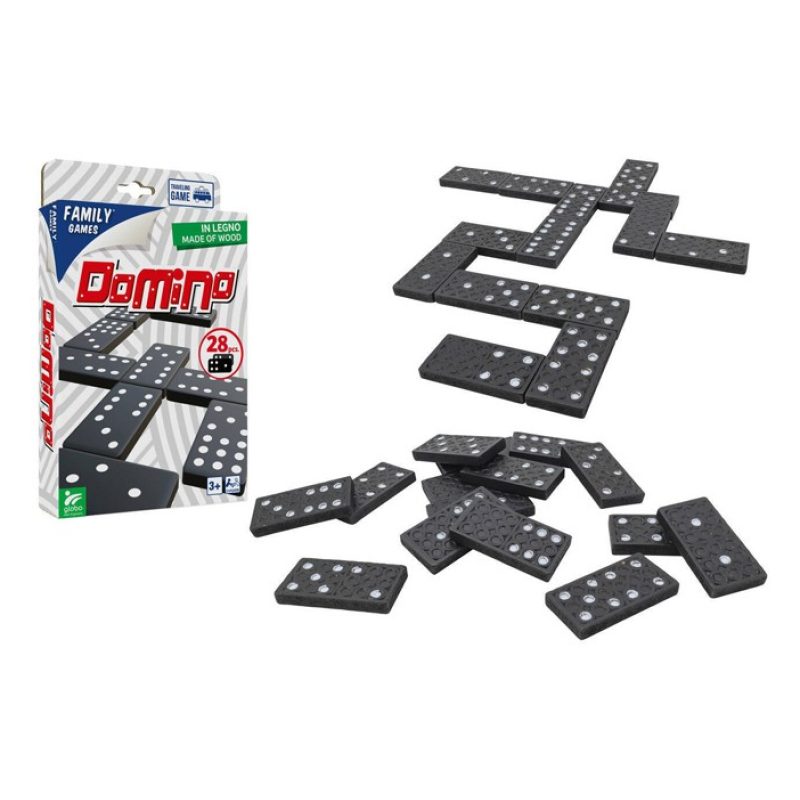 Globo Set di Domino in Legno 28 Pezzi tessere per Adulti Bambini gi...