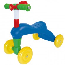 Cavalcabile triciclo primi passi senza pedali in plastica colorata Italia 49X40