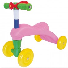 Cavalcabile triciclo primi passi senza pedali in plastica colorata Italia 49X40