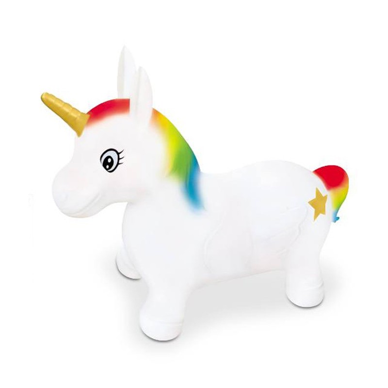 Unicorno Gonfiabile Cavalcabile Gioco Per saltare Rimbalzante Bambini 18m +