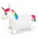 Unicorno Gonfiabile Cavalcabile Gioco Per saltare Rimbalzante Bambini 18m +