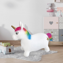 Unicorno Gonfiabile Cavalcabile Gioco Per saltare Rimbalzante Bambini 18m +