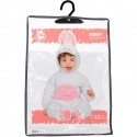 Costume coniglio bianco carnevale vestito bambino neonato unisex coniglietto
