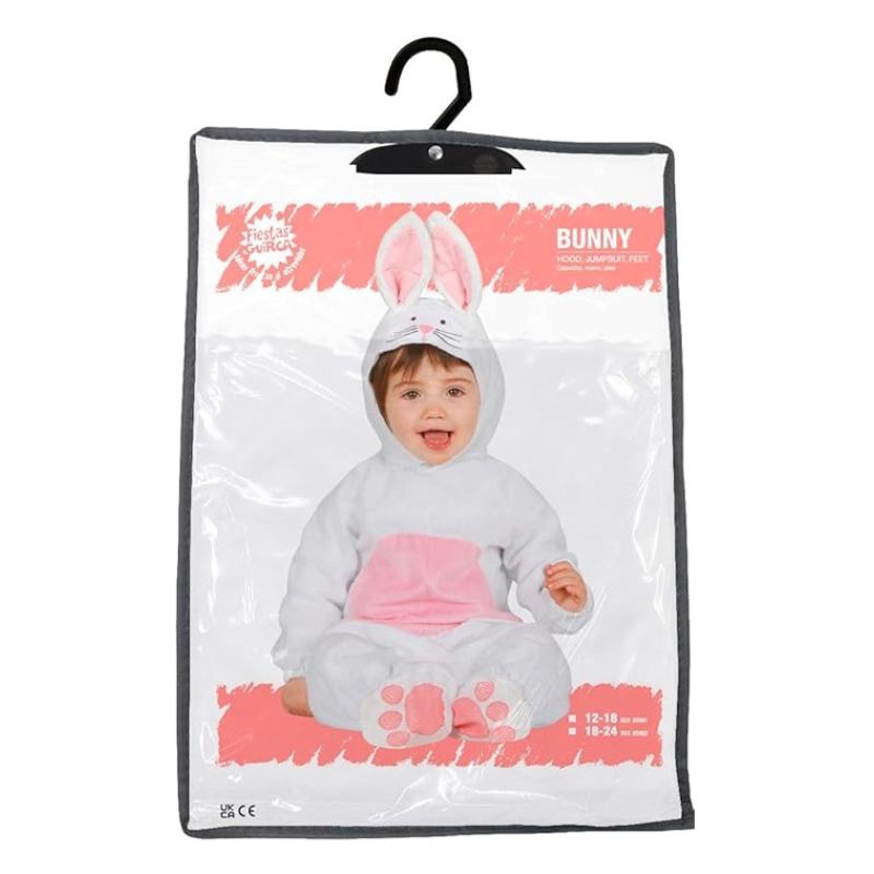Guirca Costume coniglio bianco carnevale vestito bambino neonato un...