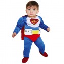 Costume Super eroe carnevale vestito Superbaby neonato superman bambino milk