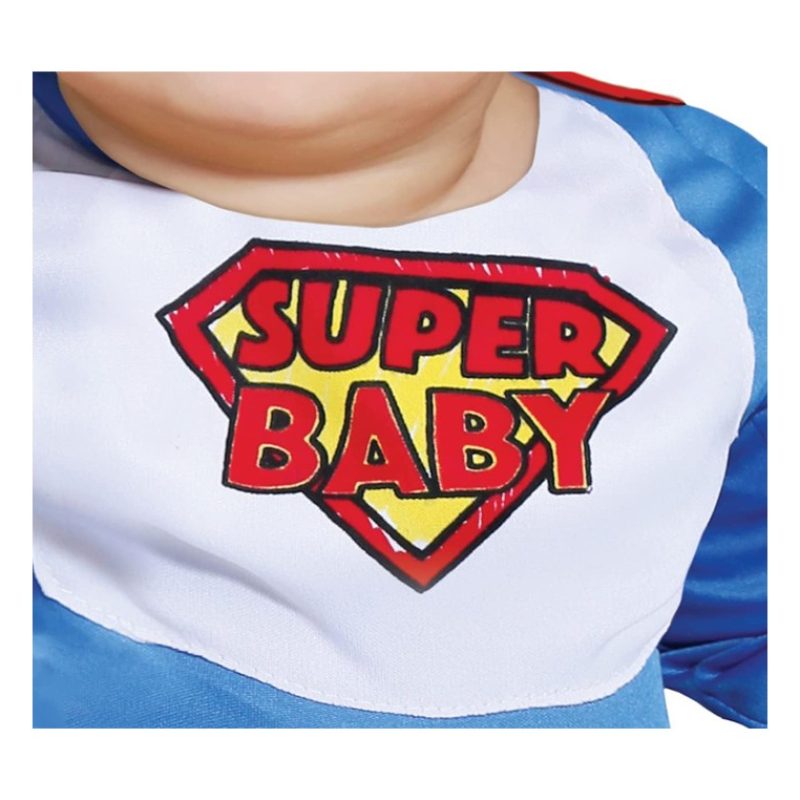 Guirca Costume Super eroe carnevale vestito Superbaby neonato super...