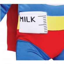Costume Super eroe carnevale vestito Superbaby neonato superman bambino milk
