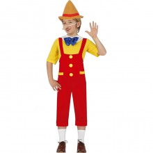 Costume pinocchio bambino carnevale vestito lungo Guirca unisex colorato