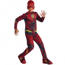 Costume Flash Halloween Carnevale Supereroe Bambini Tuta Feste 3-4/8-10 anni