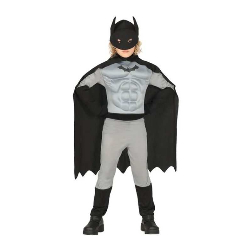 Costume simile a Batman carnevale bambino vestito Guirca supereroe black hero