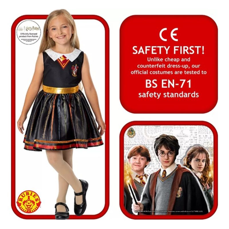 Rubie's Costume Hermione carnevale Mago maga vestito scuola magia H...